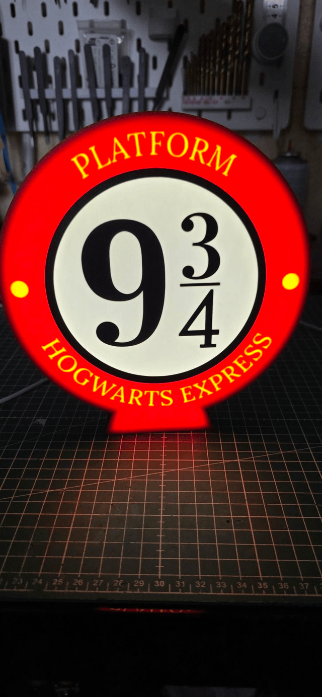 Lampe  9 3/4 Harry potter
