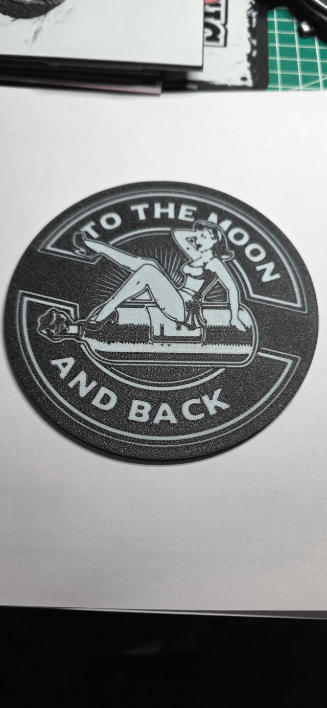 Plaque to the mon and back vintage 3