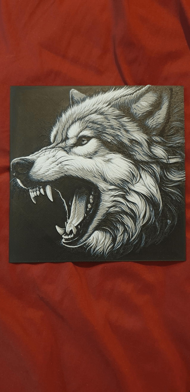 Plaque Deco loup 2