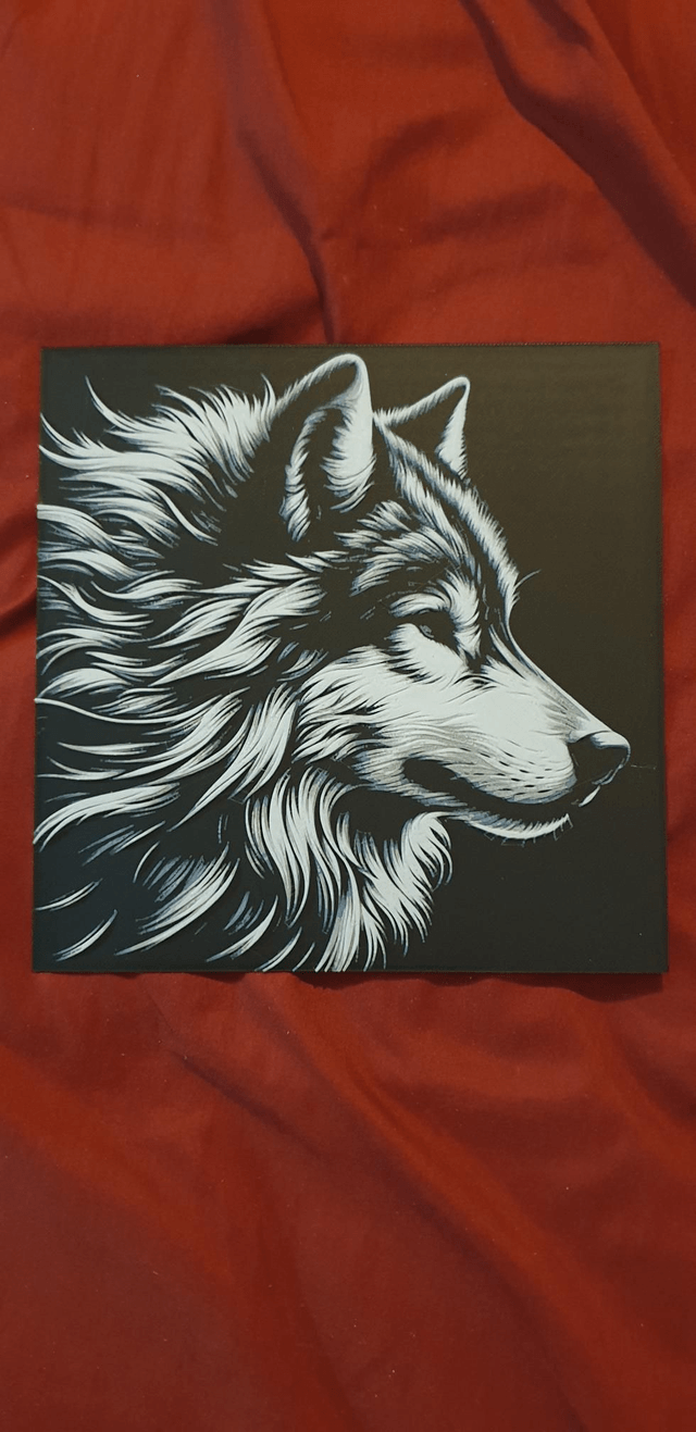 Plaque Deco loup 1
