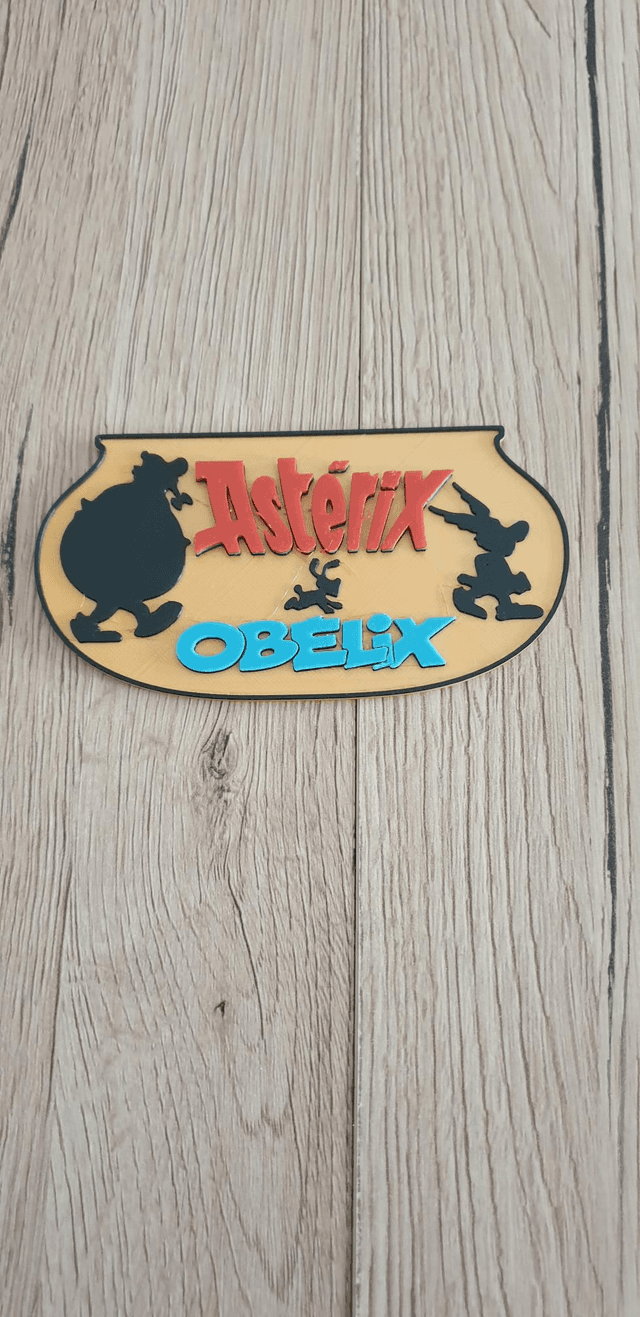 Plaque Deco asterix