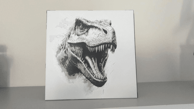 Plaque déco T-rex