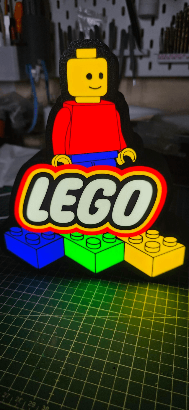 Lampe lego +brique