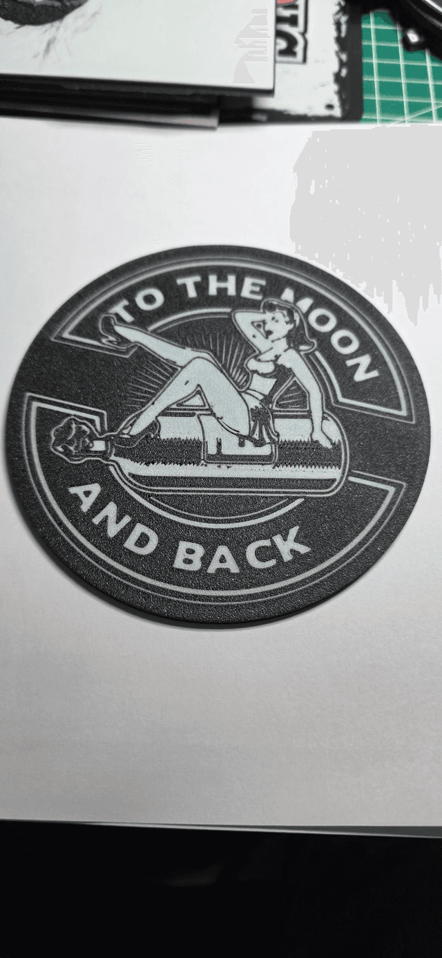 Plaque to the mon and back vintage 3