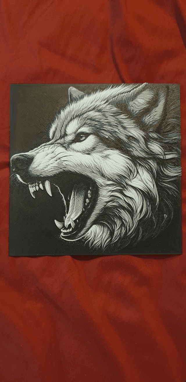 Plaque Deco loup 2