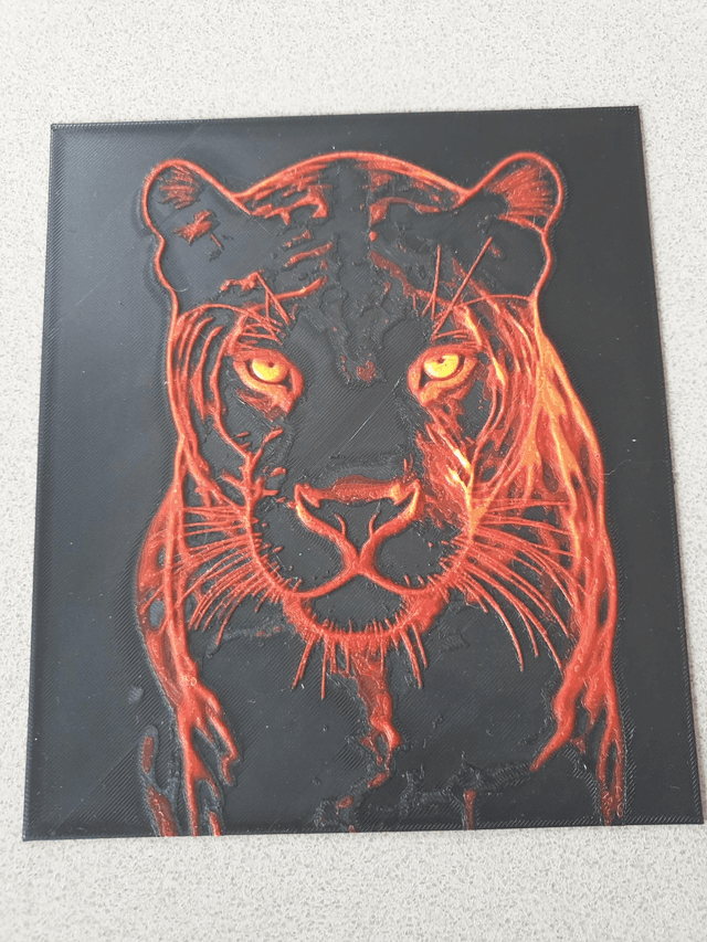 Plaque Deco Panthere Noire 