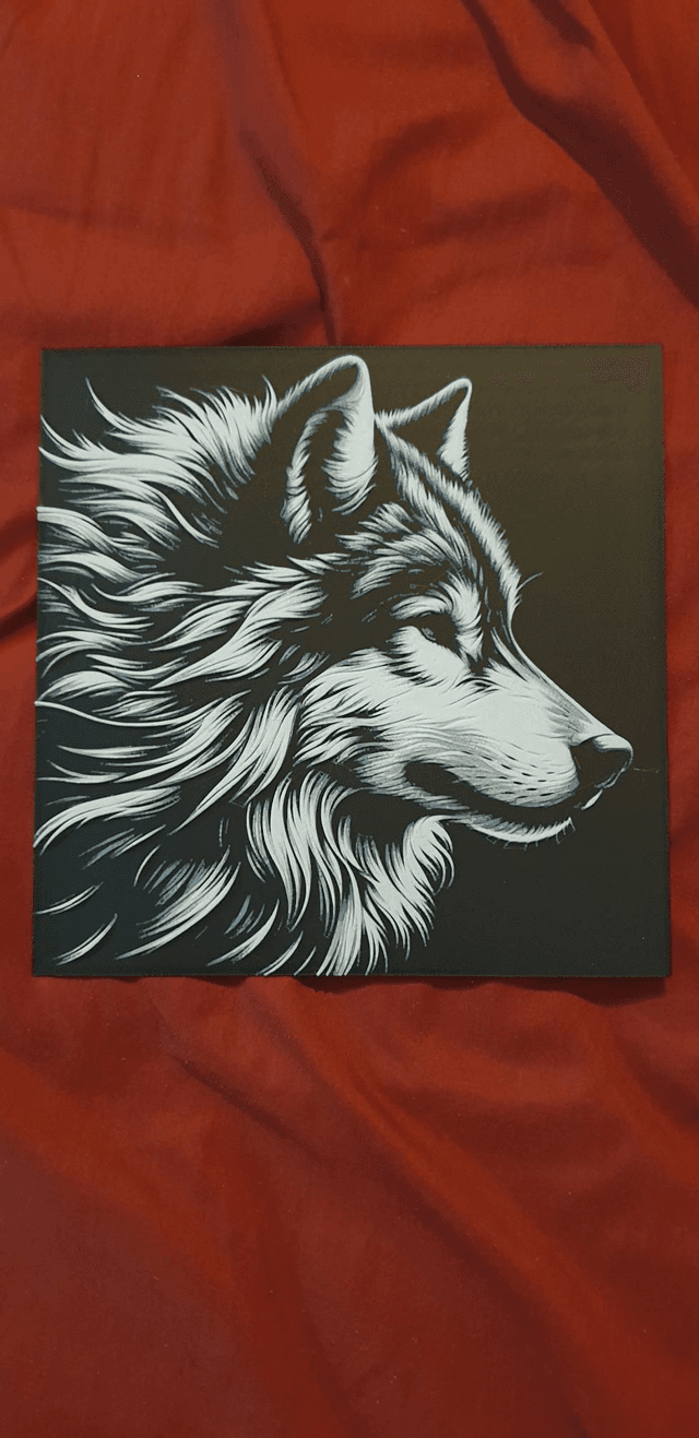 Plaque Deco loup 1